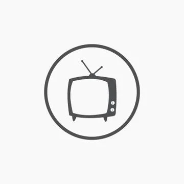 TV vector icon Stock Illustration