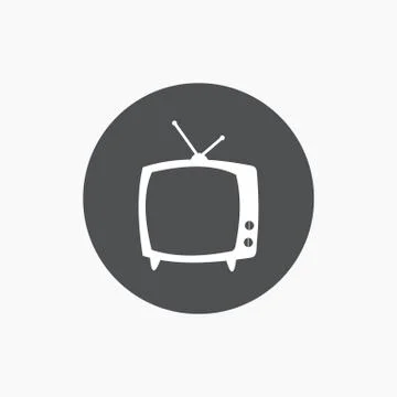 TV vector icon Stock Illustration