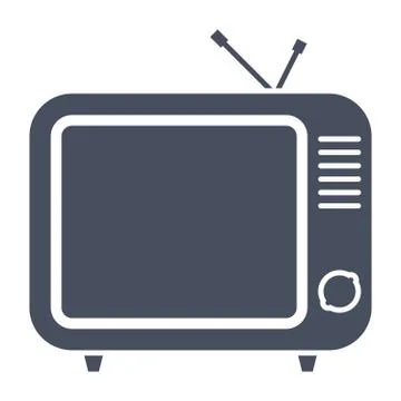 TV Vector Icon Stock Illustration