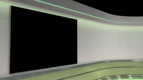 TV Virtual Studio background 3d rendering Stock Illustration
