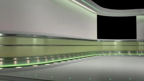 TV Virtual Studio background 3d rendering Stock Illustration