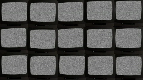 TV wall 01B Stock Footage 329518