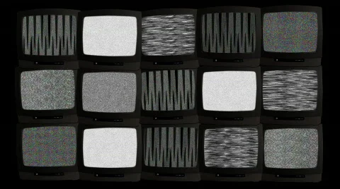 TV wall 02A Stock Footage 329307