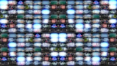 TV wall broadcast studio control room Stock Footage 155370850