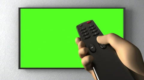 TV on the wall Stock Footage 27704351