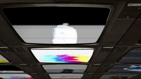 TV Wall Pan Along Stock Footage 71815530