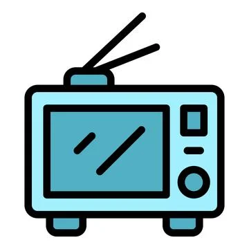 Tv watch icon vector flat イラスト素材