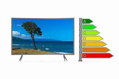 Tv on white background. Isolated 3D illustration Stock Illustration