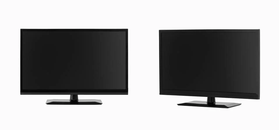 Tv on white background Stock Photos