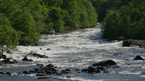 TVA Shuts Down Ocoee River Awesome Time Lapse Slow Stock Footage 50526928
