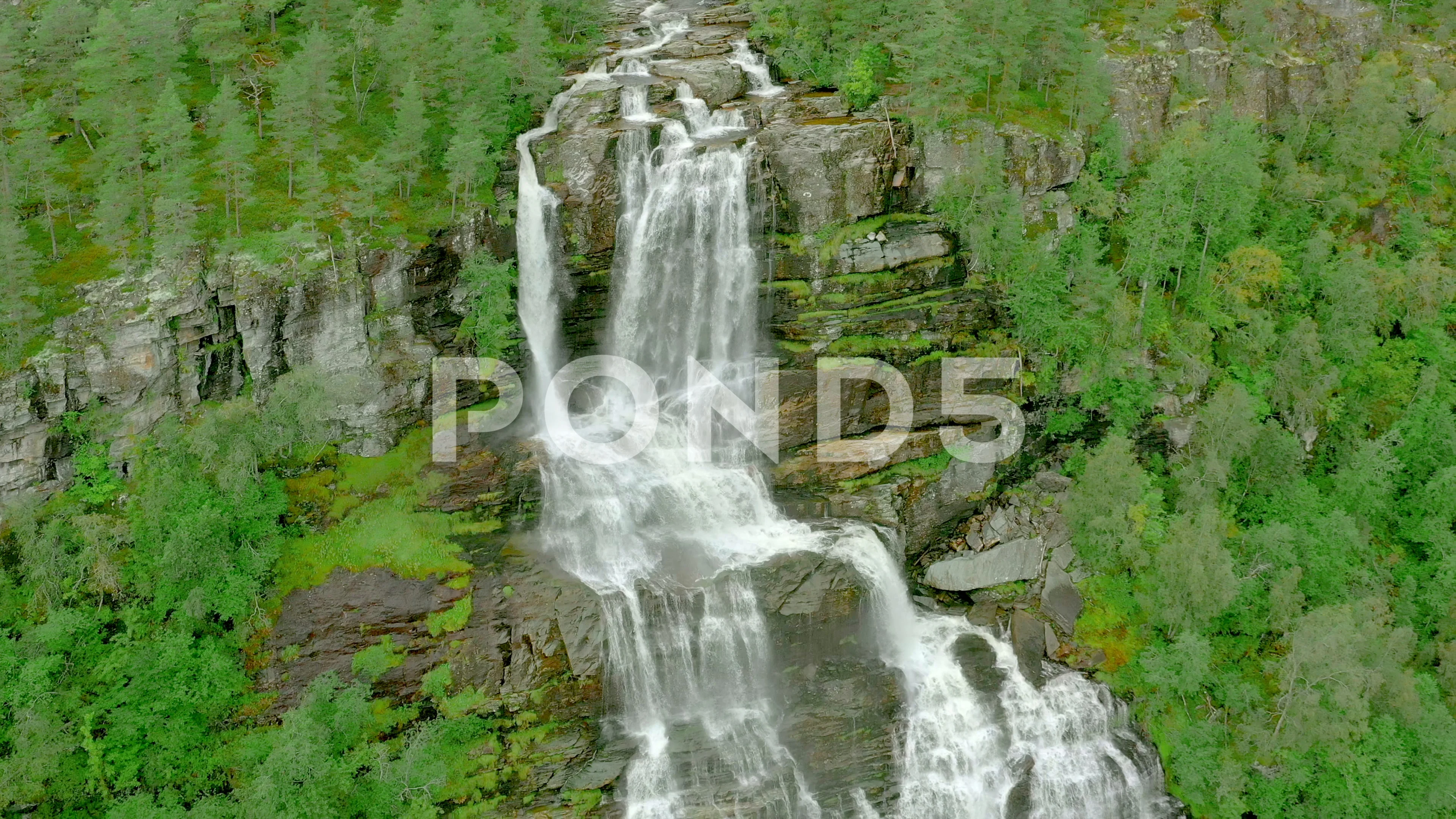 Tvinde Tvindefossen Tvinnefossen Water Stock Video Pond5