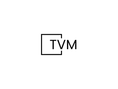TVM letter initial logo design vector illustration Stock Illustration