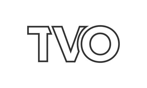 TVO logo design template with strong and modern bold text. Initial based ve.. Stock Illustration