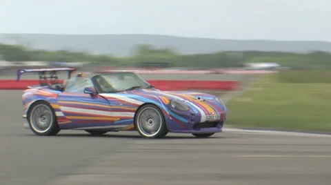 TVR Tamora on track Stock Footage 33602235