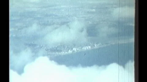 TWA 1964 Flight wing and clouds 스톡 동영상 238501368