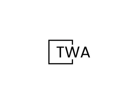 TWA letter initial logo design vector illustration Stock Illustration