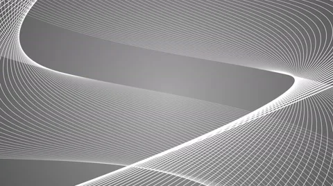 Twabstract geometric twisting spiral loop motion background grey Stock Footage 60692379