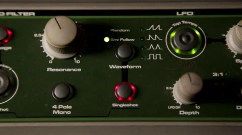 Tweaking soundboard controls Stock Footage 45618981