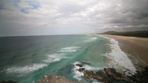 Tweed Coast Panning TImelapse Stock Footage 68560990