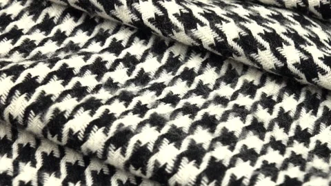 Tweed fabric houndstooth, background Stock Footage 289295710