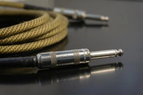 Tweed Guitar Cable Stock Photos