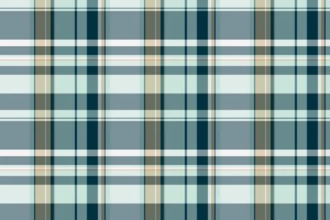 Tweed seamless pattern texture, layered plaid tartan fabric. Flannel vector.. Stock Illustration