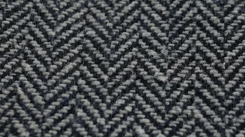 Tweed textile background with herringbone pattern from a vintage cover Stock Footage 100195363