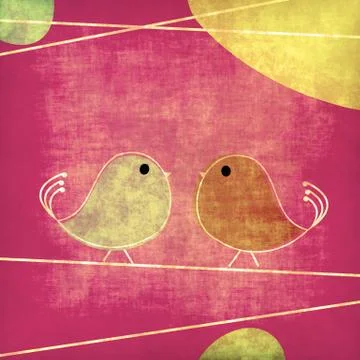Tweet birds Stock Illustration