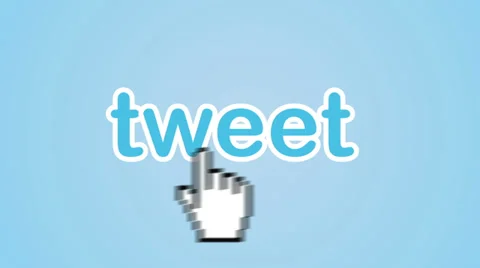 Tweeted Button Clicked Stock Footage 32253478