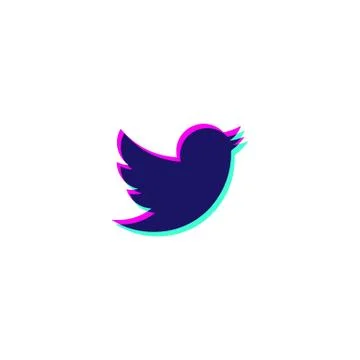Tweeter icon symbol logo vector element isolated Stock Illustration