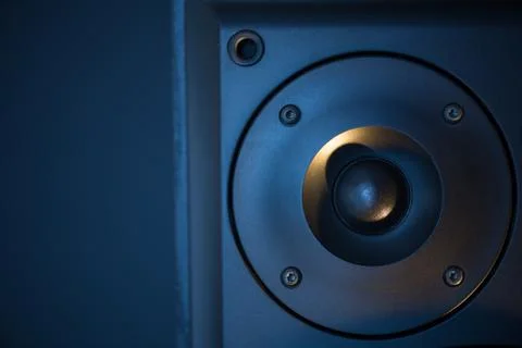 Tweeter of a stereo speaker Stock Photos