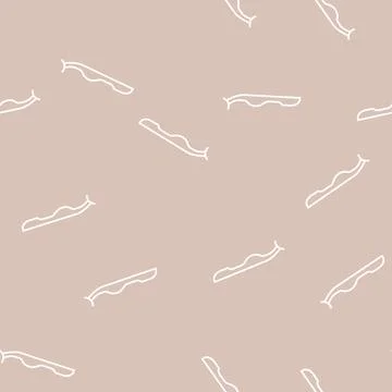 Tweezer for false eyelashes line seamless pattern Stock Illustration