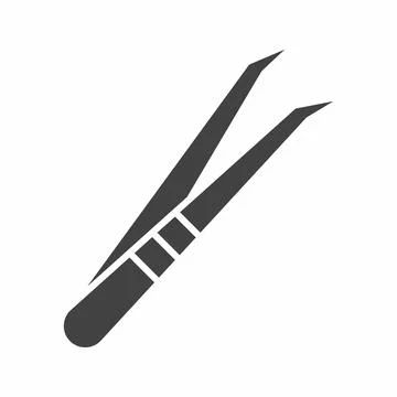 Tweezers icon vector image. Stock Illustration