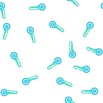 Tweezers for lenses vector seamless pattern Illustrazione stock