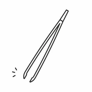 Tweezers vector icon Stock Illustration