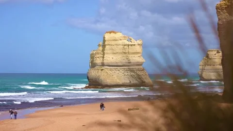 Twelve Apostles by Great Ocean Road in Australia. Stock Footage 269617848