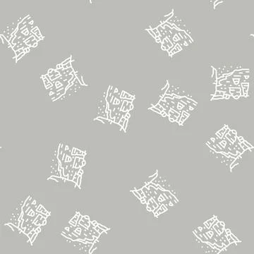 Twelve apostles line seamless pattern Stock Illustration