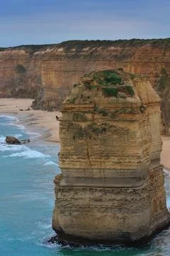 Twelve Apostles southeasternmost stack from Castlerock Viewpoint. Victoria-AUS Stock Photos