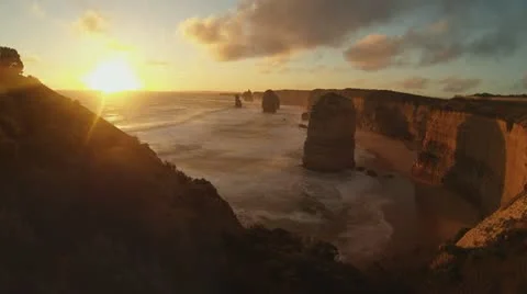 Twelve apostles time lapse Stock Footage 22342806