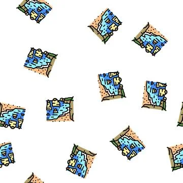 Twelve apostles vector seamless pattern Illustrazione stock