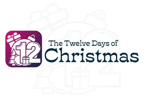The Twelve Days of Christmas. Vector illustration. Holiday poster. Stock Illustration