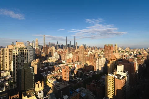 Twelve Hour Full Lunar Eclipse Cityscape (3 of 3) Stock Footage 194640422