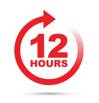 Twelve hour icon イラスト素材