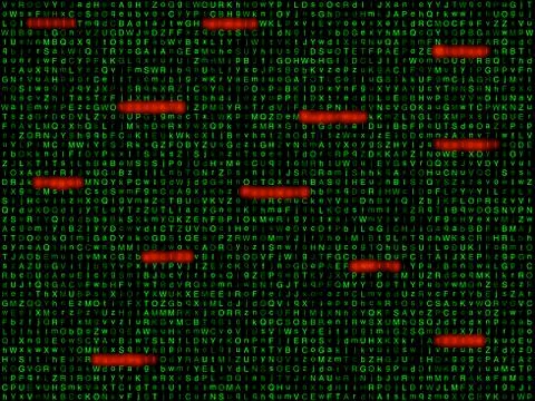 Twelve most common passwords Stock Illustration