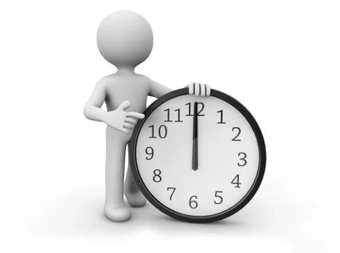 Twelve o´clock Stock Illustration