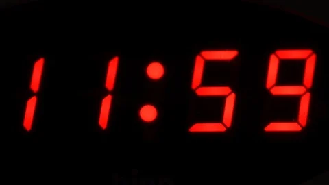 Twelve o'clock in the morning Stock Footage 121666053