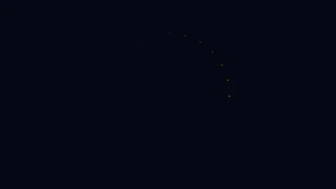 Twelve Yellow Leaf Elements Forming a Circular Ring Accent Graphic Stock Footage 344033322