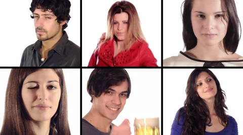 Twenties, collage 스톡 동영상 32477945