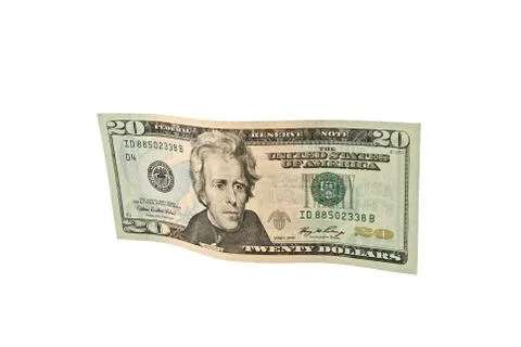 Twenty dollar banknote Stock Photos