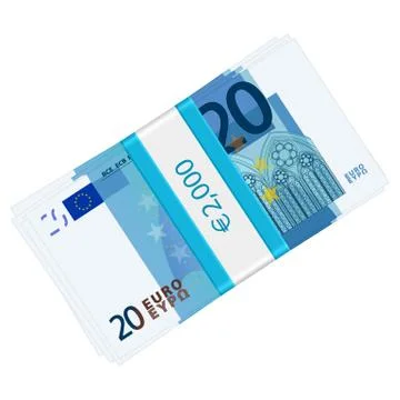 Twenty euro pack Stock Illustration